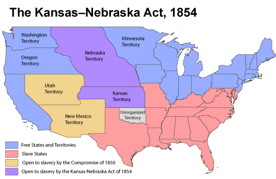 The kansas nebraska act was a bill that mandated popular 